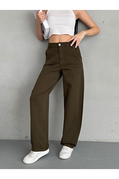 alanora Жіночі джинси з високою талією та широким кроєм