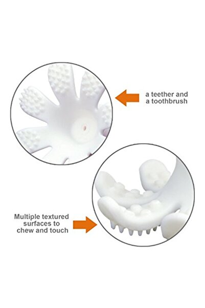 Mombella Silicone Gingival Ring - Octopus Orange