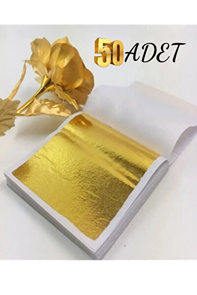 Vespo Epoksi Reçine Altın Yaprak Varak 50 Sayfa / Altın Varak / Epoksi Siliko...