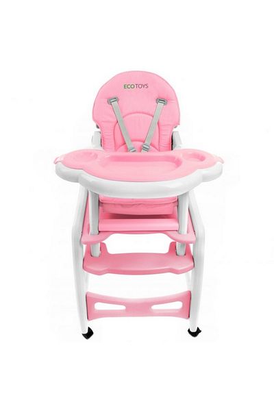 OEM Jídelní židle Ecotoys HC-223 3 v 1 růžová