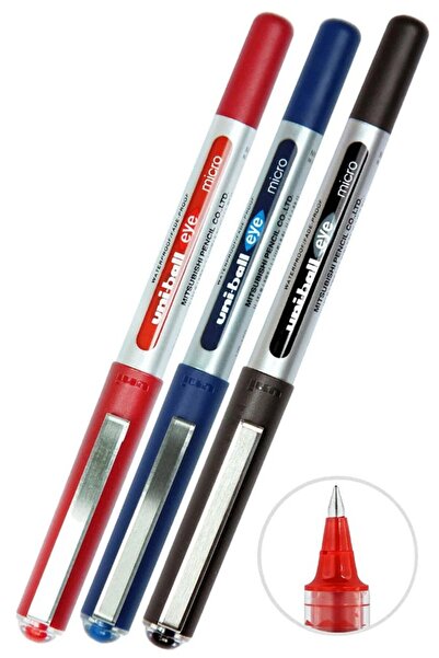 Artlantis Μπλε Μαύρο Κόκκινο Στυλό Pilot 3 τεμαχίων Uniball Eye Micro 0,5 mm ...