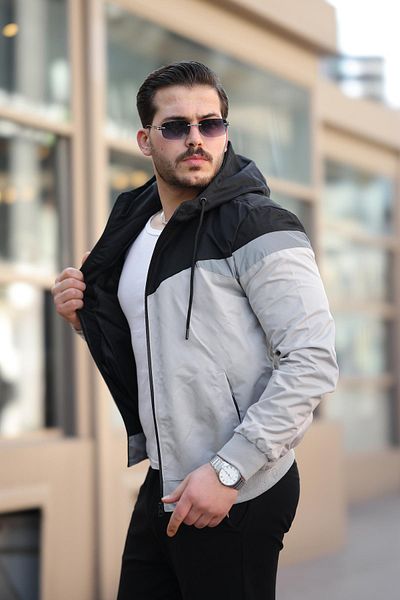 ByTrend Εποχιακό παλτό Bill Triangle Piece Hooded 1220