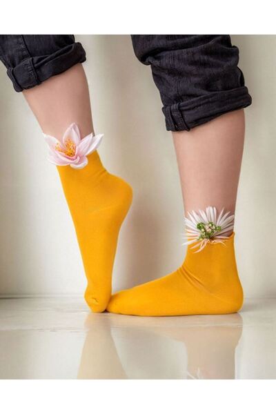 Bross Kadın Lastiksiz Soket Çorap 4 Adet