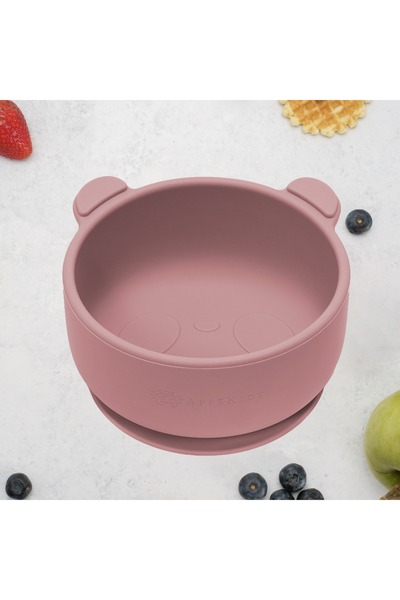 APPEKIDS Силиконова купа с вендуза, Малката мечка - Стара роза