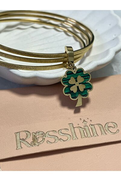 rosshine Ajda Bilezik Uyumlu Çelik Charm Yonca Model (BİLEZİK HARİÇ)