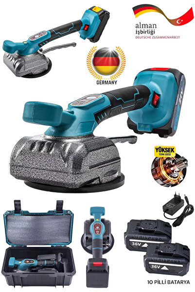 DYNAMİC MAX ALMAN Teknoloji Titreşimli Ayarlanabilir 2x Akülü Fayans Kremit T...