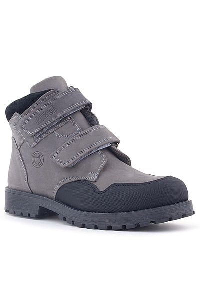 Rakerplus Pixel Genuine Leather Gray Velcro Boys' Boots