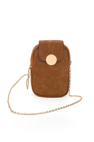 eranora Cleo Gold Detailed Women's Shoulder Bag with Phone Compartment
