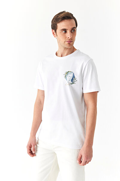 Mudo Printed Crew Neck Short Sleeve T-Shirt