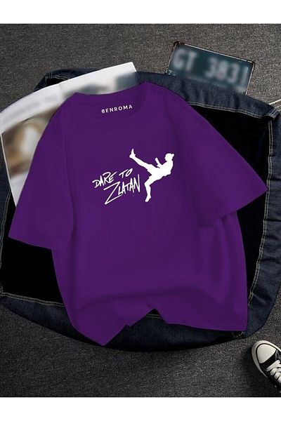 BENROMA 1 προϊόν δώρο για αγορές 6 και άνω Oversize Football Player Printed Unisex Tisort Printed