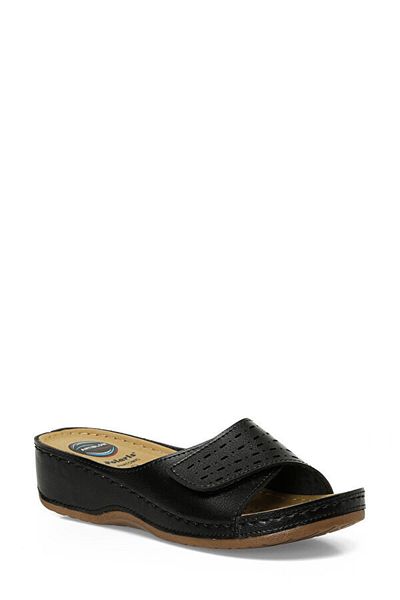 Polaris 166372 .Z5Fx Black Women's Slippers