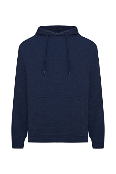 Mudo سويت شيرت محبوك بغطاء للرأس فضفاض