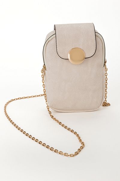 eranora Cleo Gold Detailed Women's Shoulder Bag with Phone Compartment