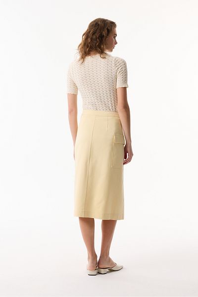Mudo Knitted Patterned Short Sleeve Sweater