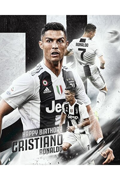 Sticksy Cristiano Ronaldo Poster, Kalın Kağıt - Çerçevesiz Poster - HD Kalite