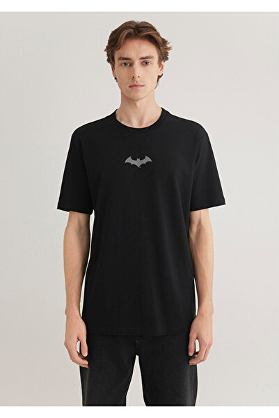 Mavi Ανδρικό μπλουζάκι με στάμπα Batman M066878-900