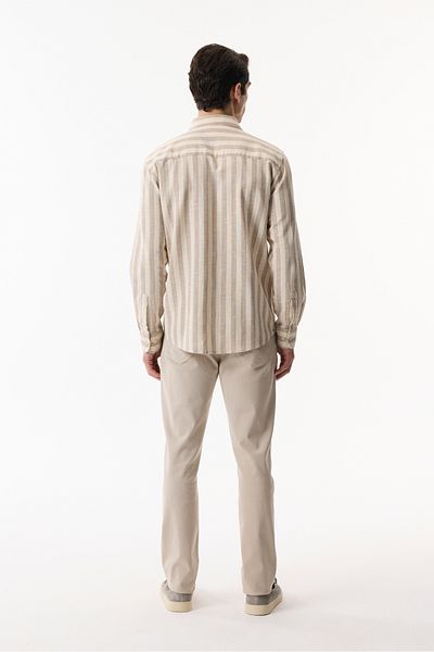 Mudo Regular Fit Striped Long Sleeve Shirt