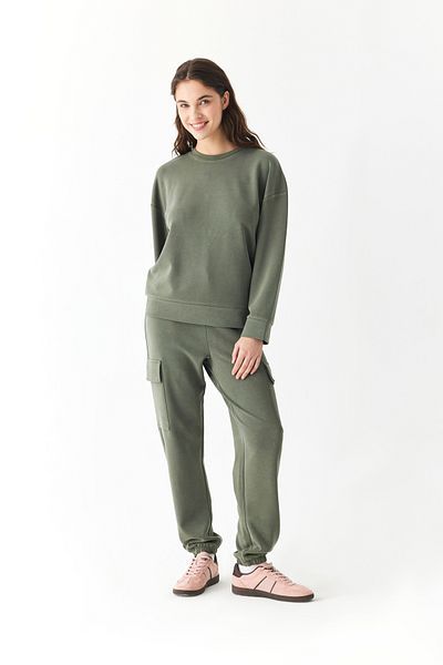 Mudo Elastic Waist Cargo Track Pants