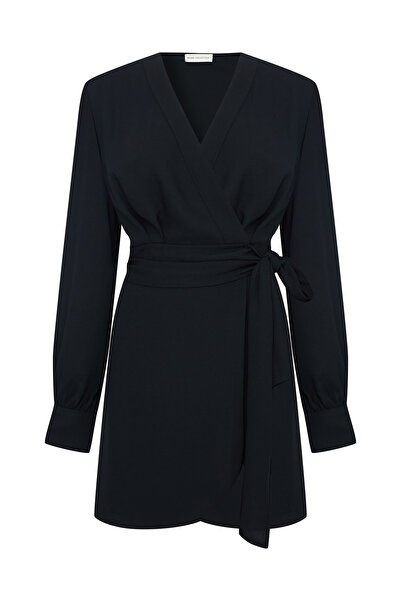 Mudo Tie Back Anvelope V-Neck Mini Dress