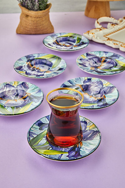 EMBazaar 6-Piece Stackable Tea Plate Disaster Series Set / Coasters