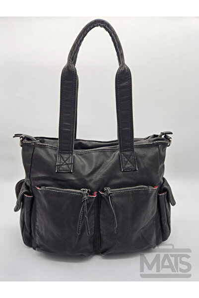 Matthew Cox Eskitme Yıkama Siyah Sunideri Omuz Çantası