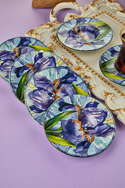 EMBazaar 6-Piece Stackable Tea Plate Disaster Series Set / Coasters