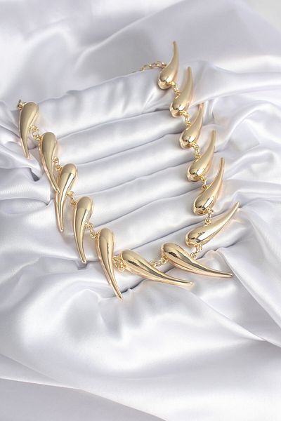 Skygo VIP Series Special Design Gold Color Women's Necklace - TJ-BKO8237