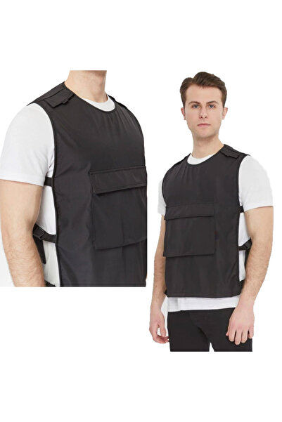 ayobi Atak Yelek Berber Önlüğü Kuaför Önlügü Penuar Önlük siyah renk