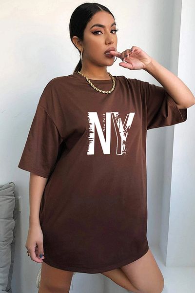 uyguntarz Μπλουζάκι Unisex New York με στάμπα σχεδίου