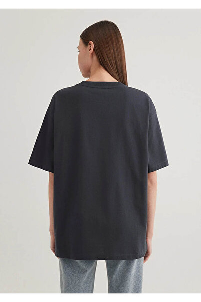 Mavi Logo Printed Anthracite Women's T-Shirt M1600843-82185