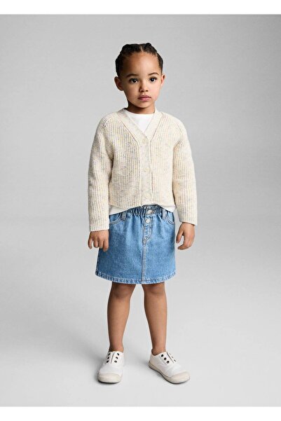 MANGO Baby Kırçıllı örgü hırka