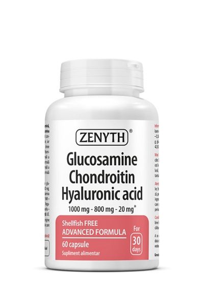 ZENYTH Glucosamine Chondroitin Hyaluronic Acid 60 Cps