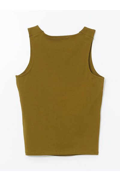 LC Waikiki Lcw Vision Khaki Crew Neck Women's Athlete