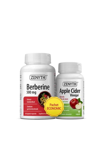 ZENYTH Πακέτο Berberine+Μήλοξύδι 60+60 κάψουλες