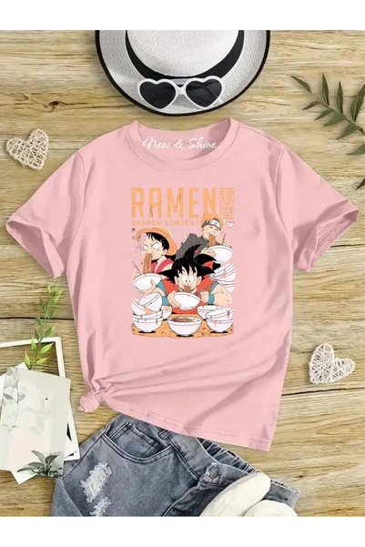New Shine RAMEN EATER THREE ANIME ŠTAMPANA VELEKLADE DJEČJA MAJICA