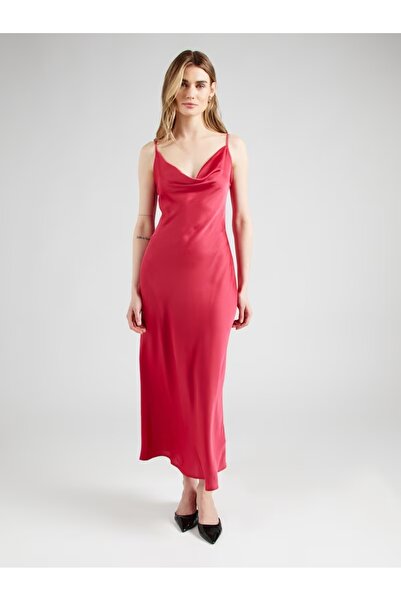 Guess Jeans Dámské červené saténové šaty Guess jeans