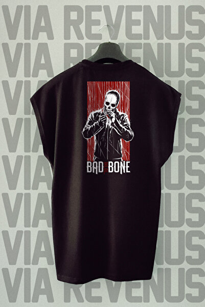 Vordevia Tricou sport cu mânecă zero cu decolteu rotund cu imprimeu pe spate ...