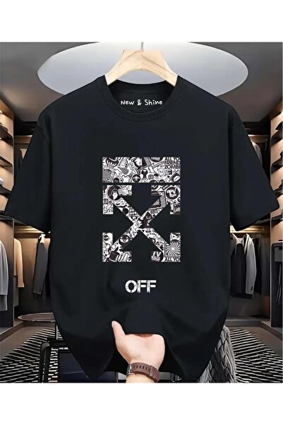 New Shine 1 μπλουζάκι δώρο για αγορές 6 και άνω στο καλάθι - X Off Printed Oversize T-shirt