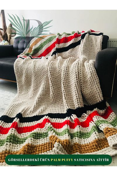 Alize Palm Puffy Double Personal Blanket