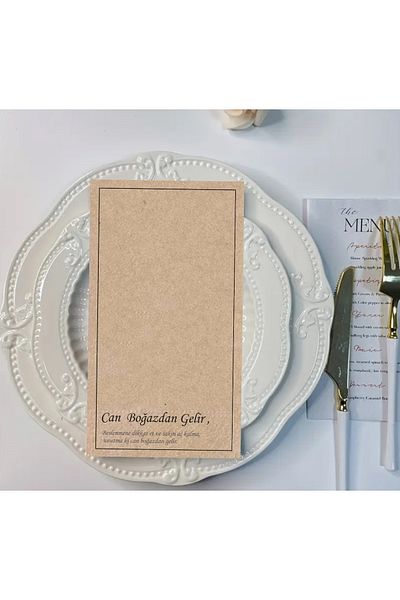 Kraft 40X40Cm Can Come from the Throat Napkin Set