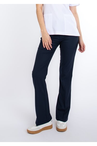 uçak iş giyim LACİVERT LİKRALI PANTOLON ISPANYOL - KADIN
