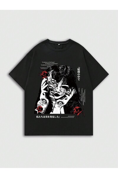 Vordevia Памучна тениска с аниме принт