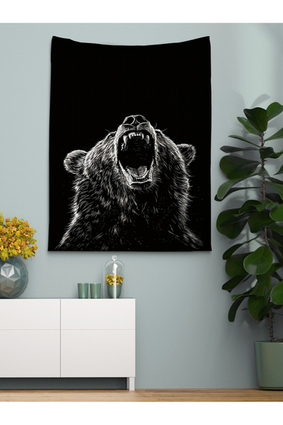 OZG DESİGN Ayı Duvar Örtüsü Ve Duvar Halısı