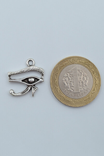 Bu Farklı Minimal Horos'un - Ra'nın Gözü Gümüş Kaplama Düz Zincir Kolye