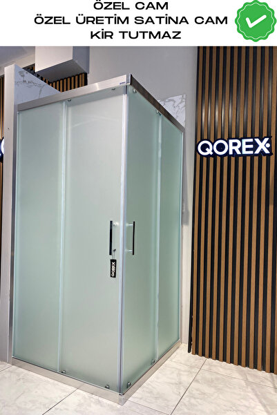 Qorex USTADUŞ - Qorex Marka - 6 Mm ( SATİNA ÖZEL ) Temper Cam Duşakabin H:190...