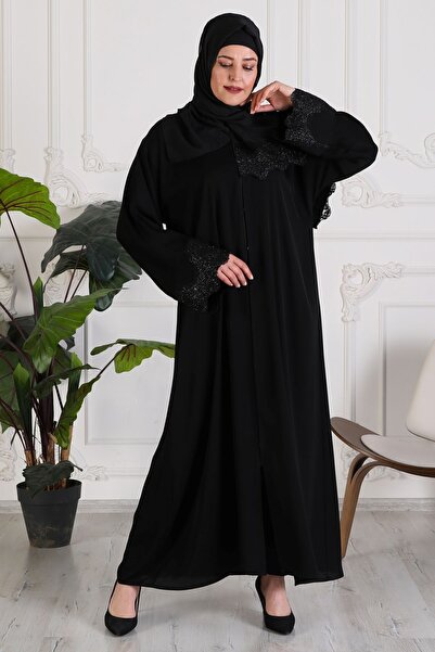 GigiTex 77 εκ. Κομψό και υψηλής ποιότητας μετάξι του Ντουμπάι - Γενειοφόρος δαντέλα, Yarasakol Ferace από τον ώμο