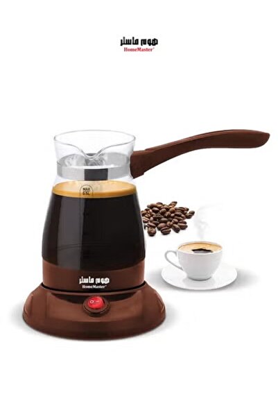 HOME MASTER هوم ماستر غلاية قهوة تركي - غلاية قهوة تركي زجاج - حجم 500 مل - 360 درجة - 600 واط