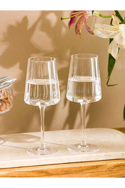 LC Waikiki LCW Renksiz Cam Ayaklı Su Bardağı 2'li 330 Ml