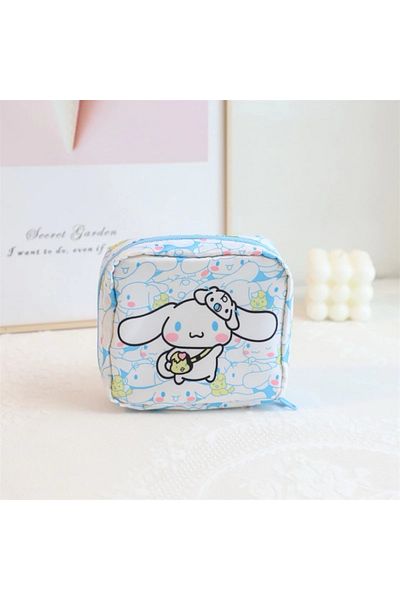 synshop Cinnamoroll Sanrio Makeup Pad Organizator Geanta Cosmetica 13x13 cm