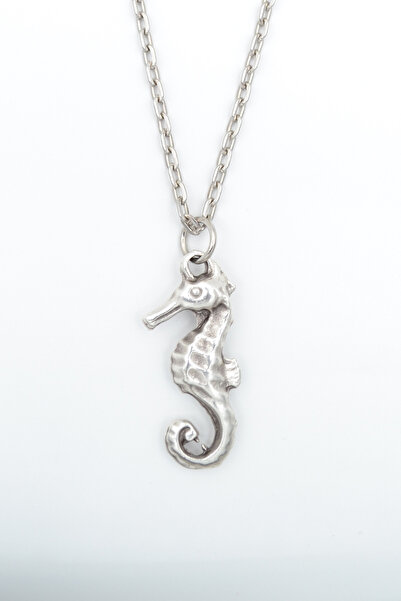 Bu Farklı Denizatı Gümüş Kaplama Düz Zincir Kolye